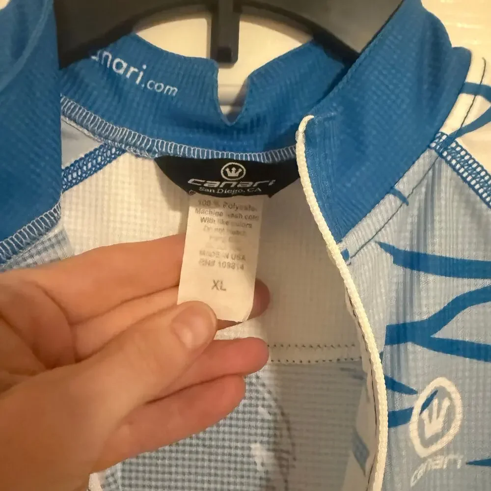 Canari Men’s Sz XL Biking Bicycle Cycling Jersey Ride Encinitas Cyclery